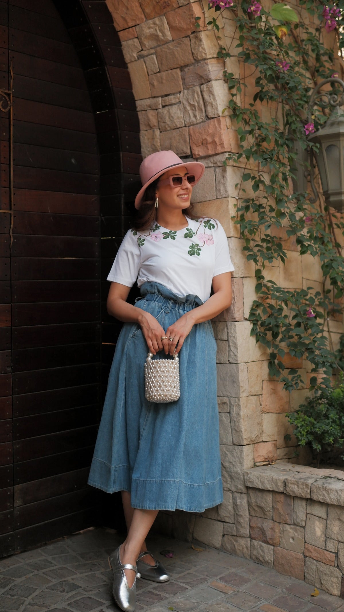 FLORAL HANDPAINTED TSHIRT