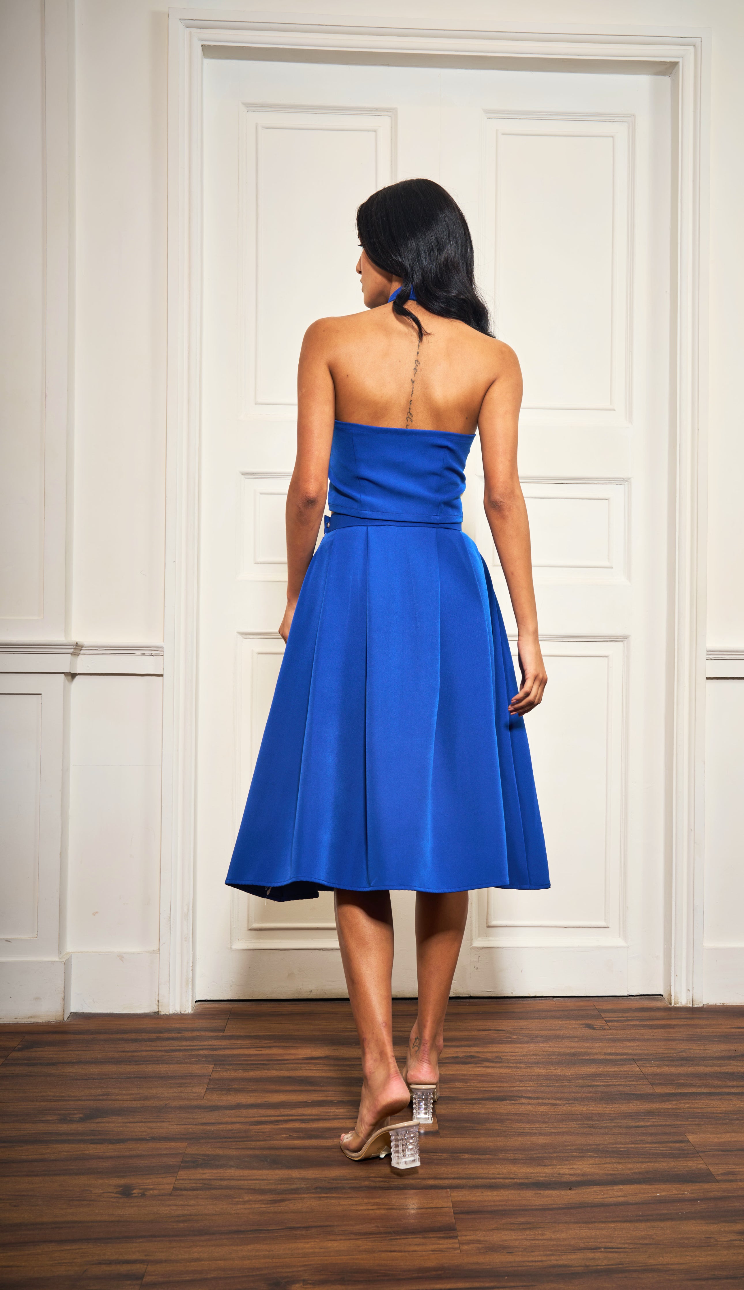 Royal Rosé Vest With Skirt