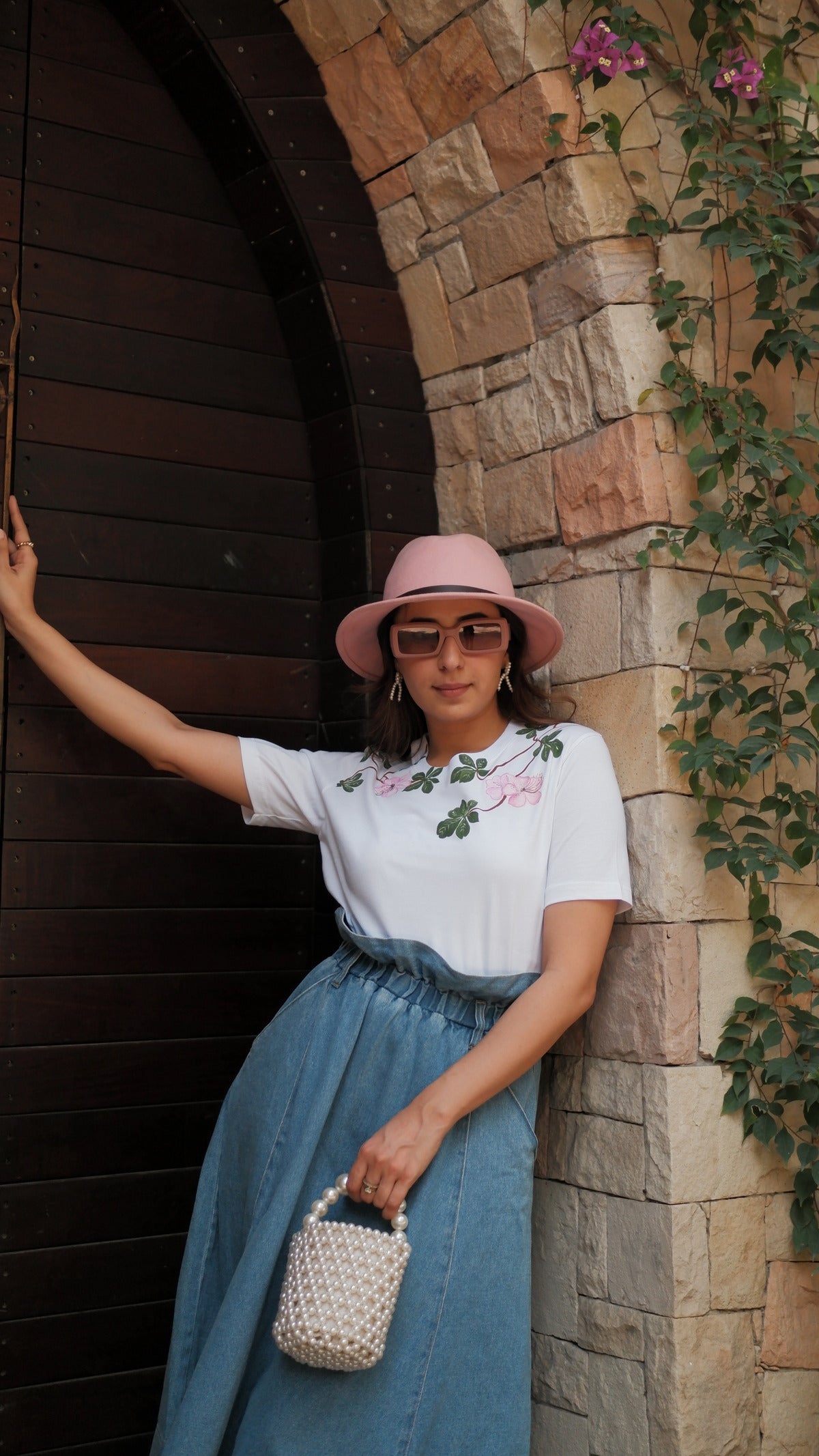 FLORAL HANDPAINTED TSHIRT
