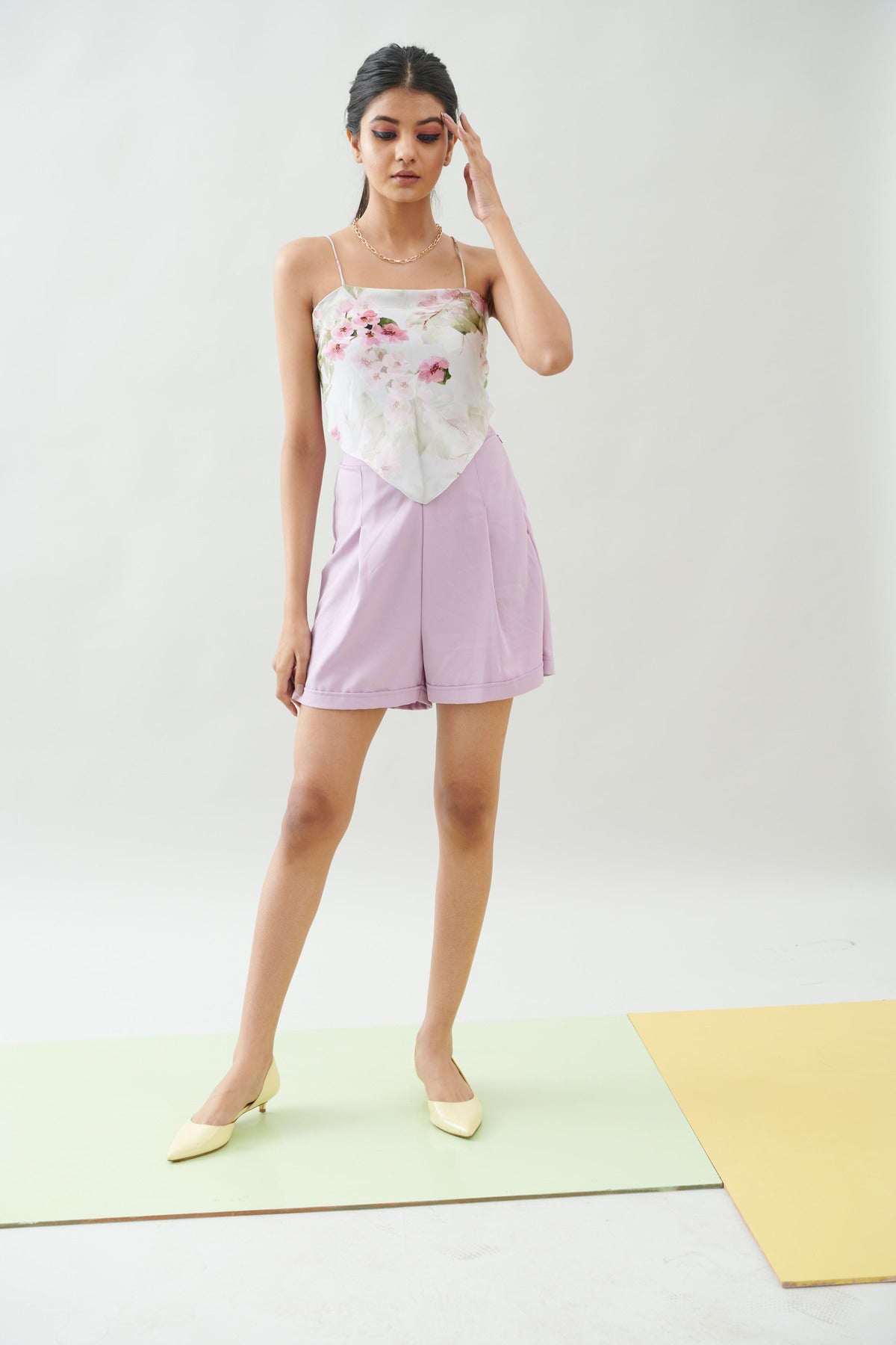FLORET BACK KNOT TIE TOP (CB014)