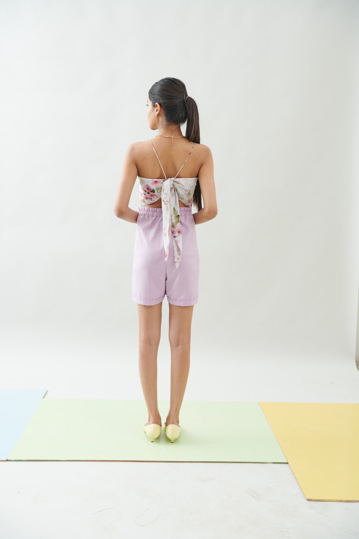 FLORET BACK KNOT TIE TOP (CB014)
