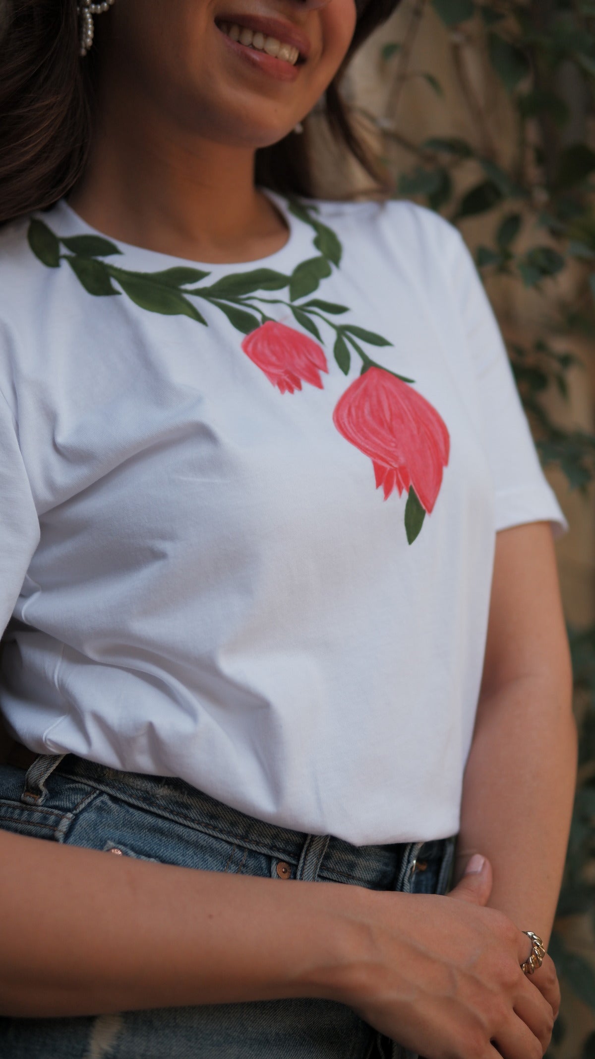 TULIP HANDPAINTED TSHIRT