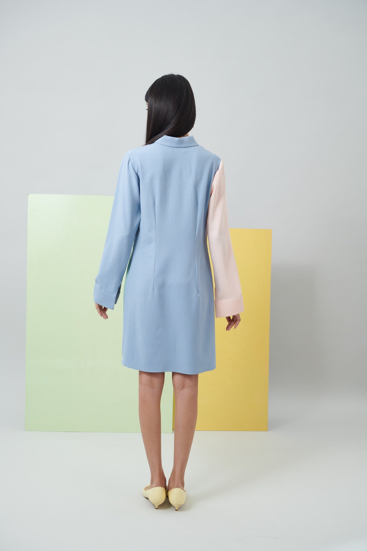 COLOUR BLOCK FUN SHIRT DRESS