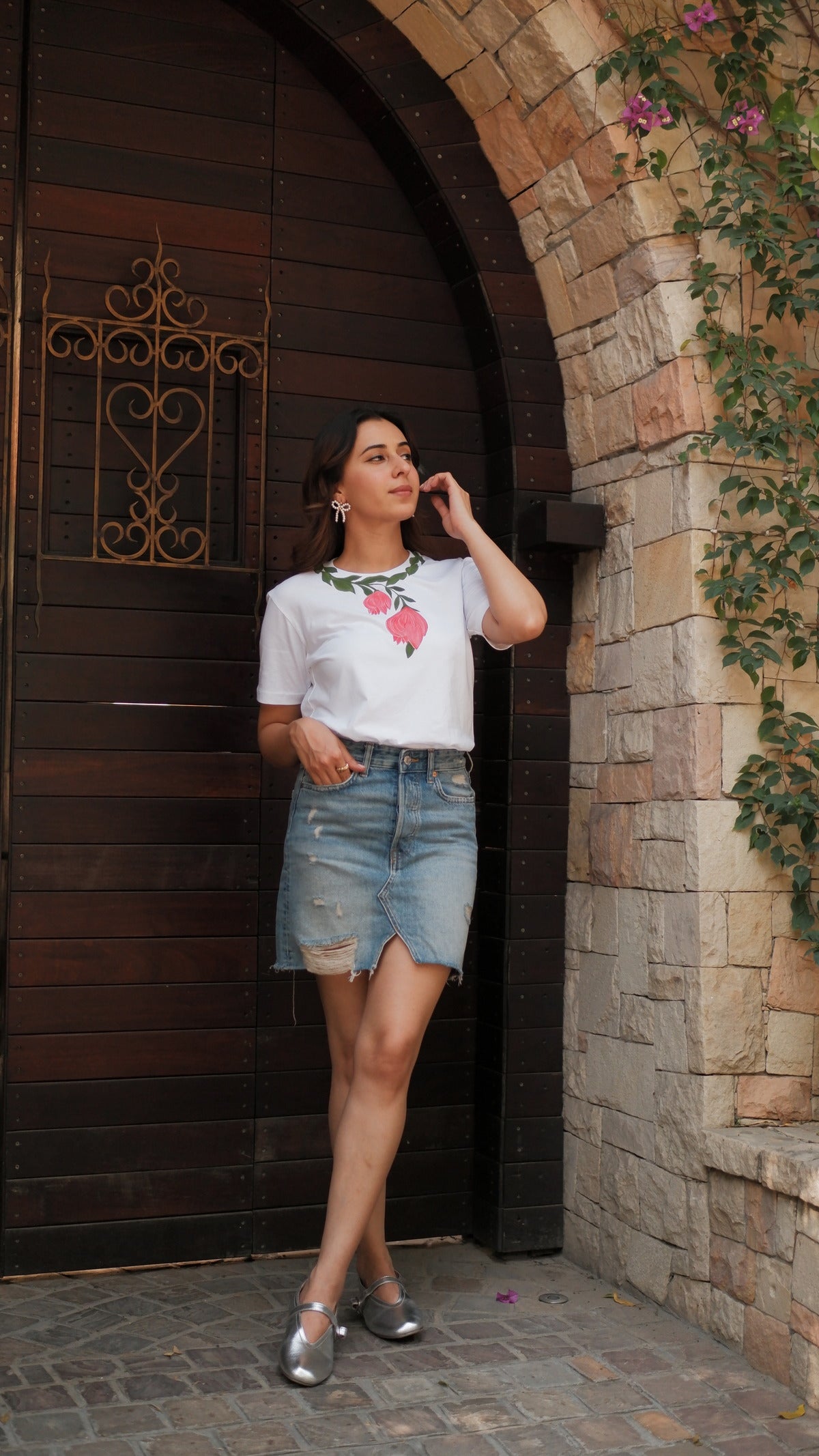 TULIP HANDPAINTED TSHIRT