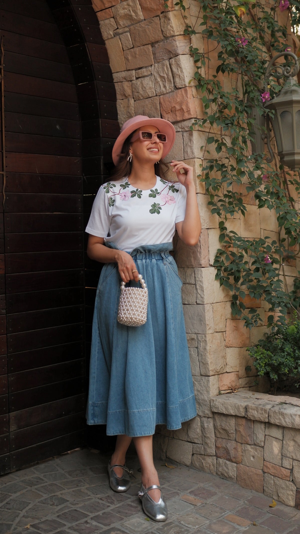 FLORAL HANDPAINTED TSHIRT