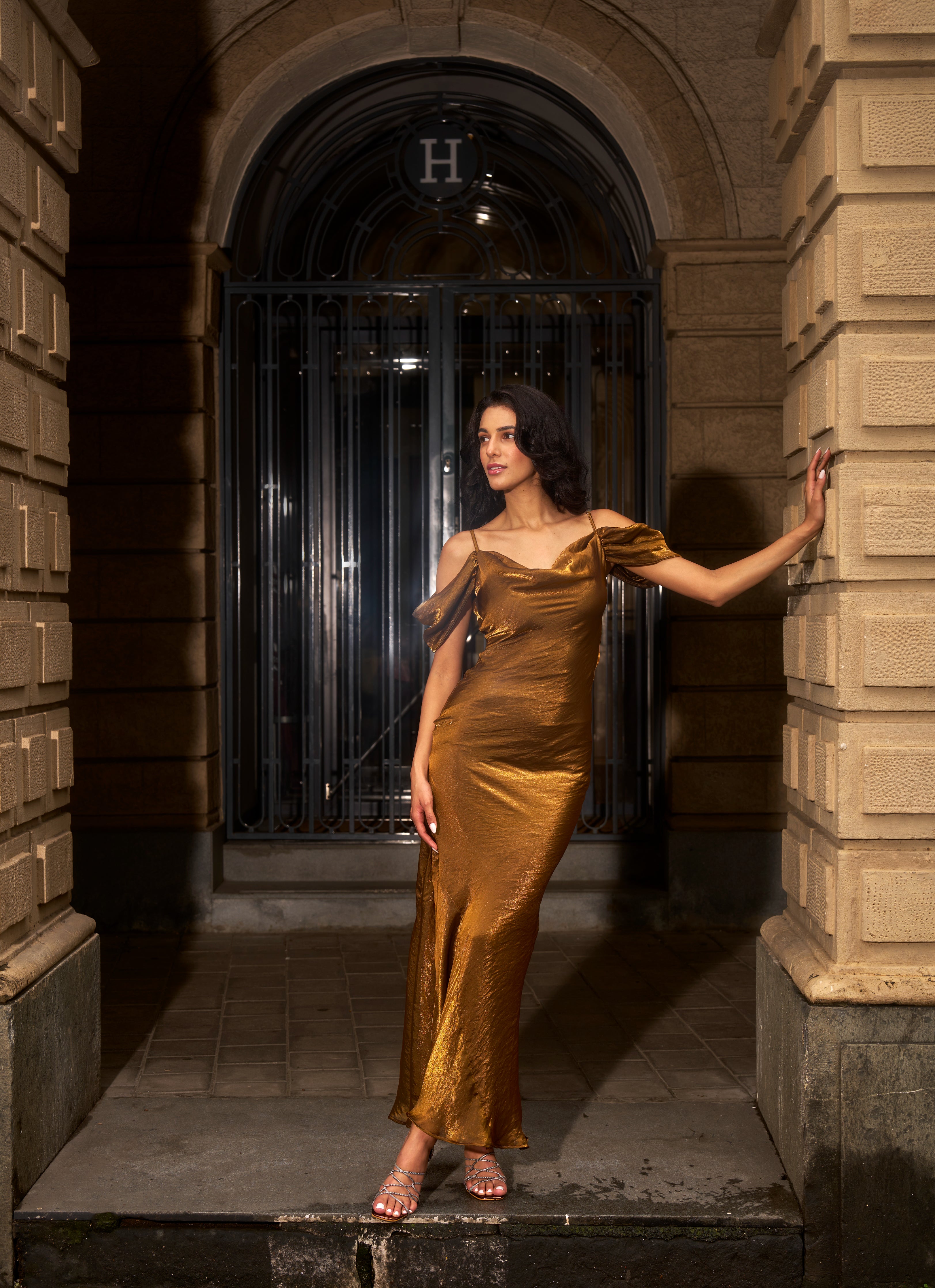 The Golden Dusk Gown