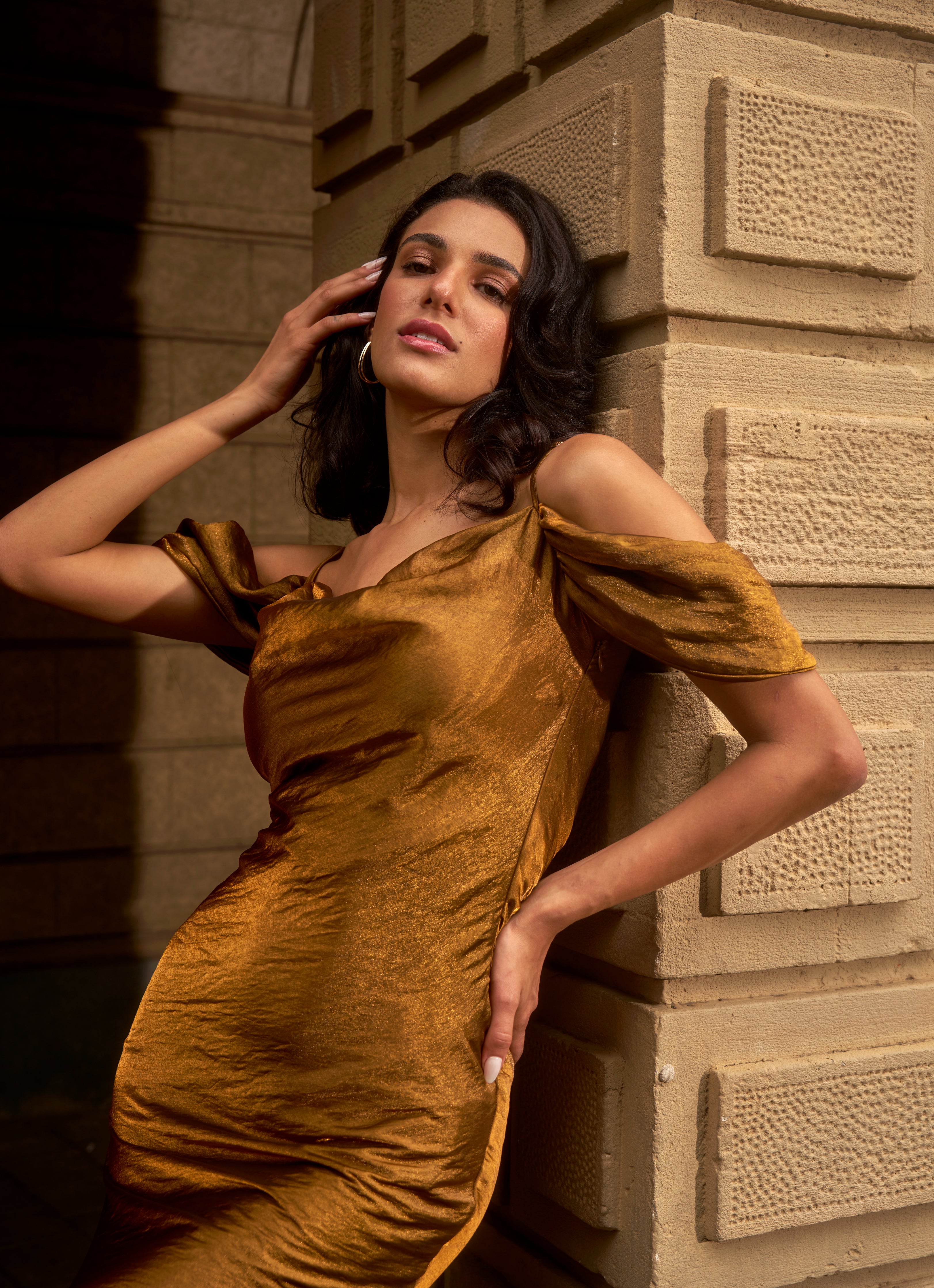 The Golden Dusk Gown