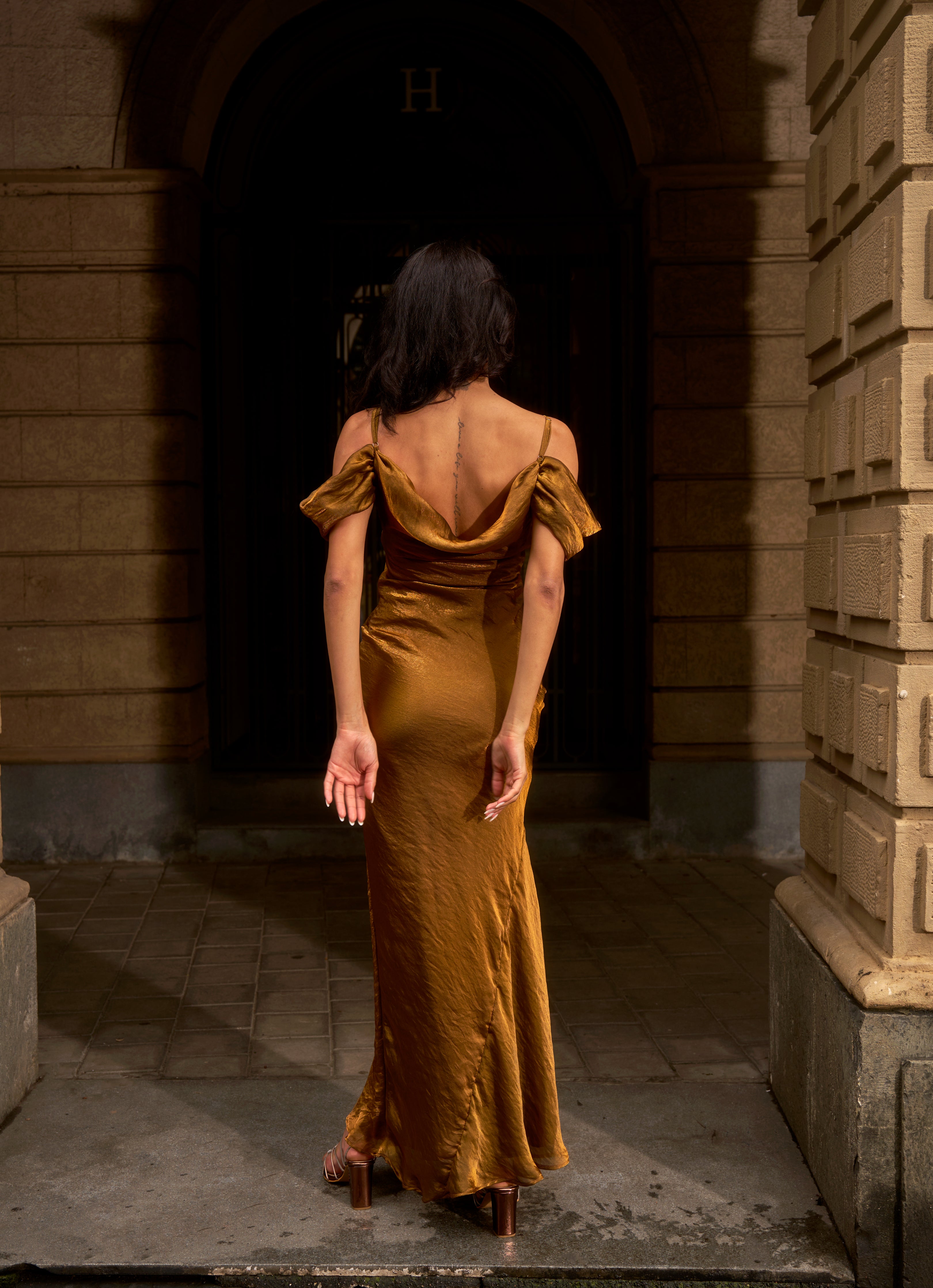 The Golden Dusk Gown