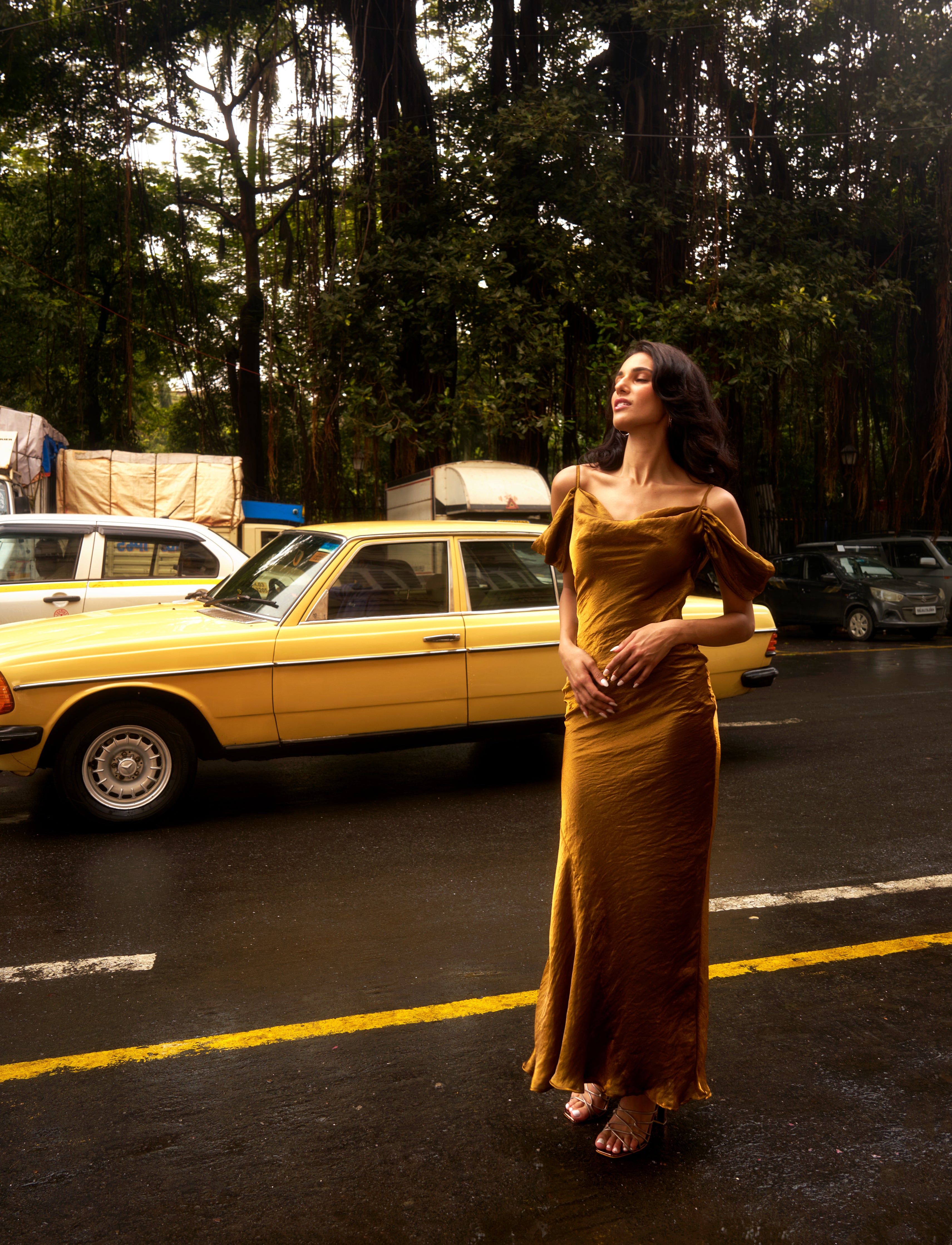 The Golden Dusk Gown