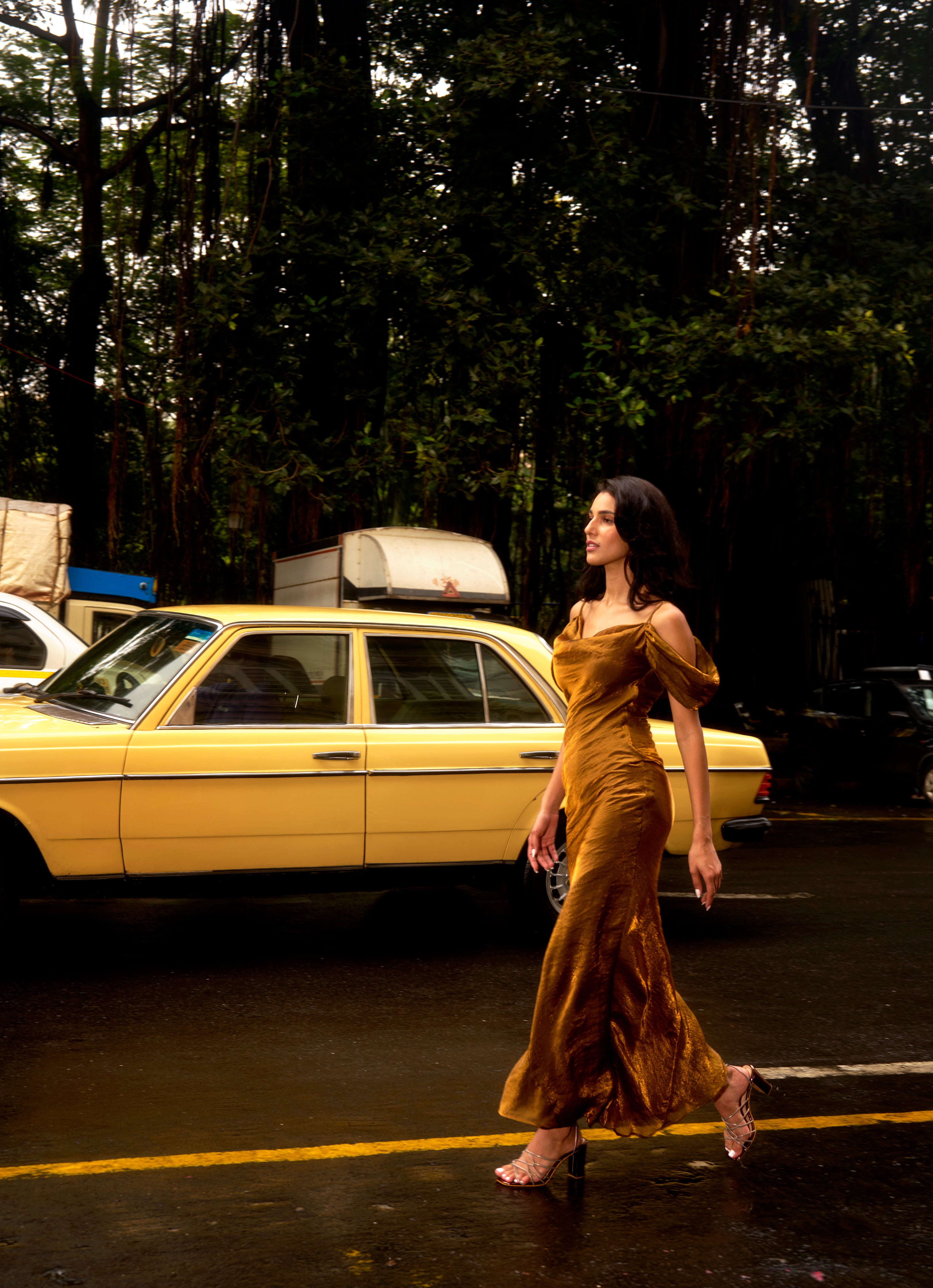 The Golden Dusk Gown