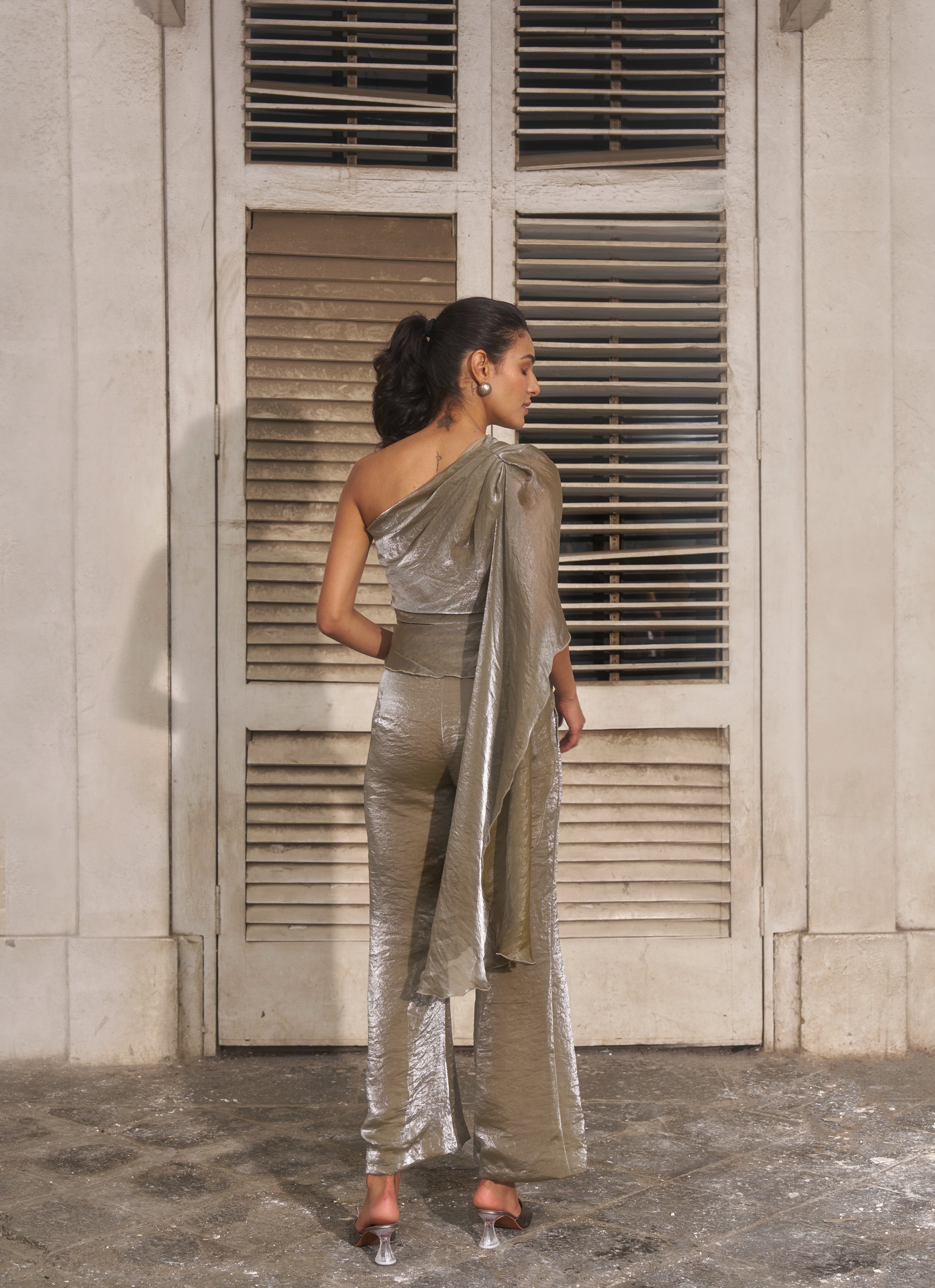 The Metallic Drape Coord Set