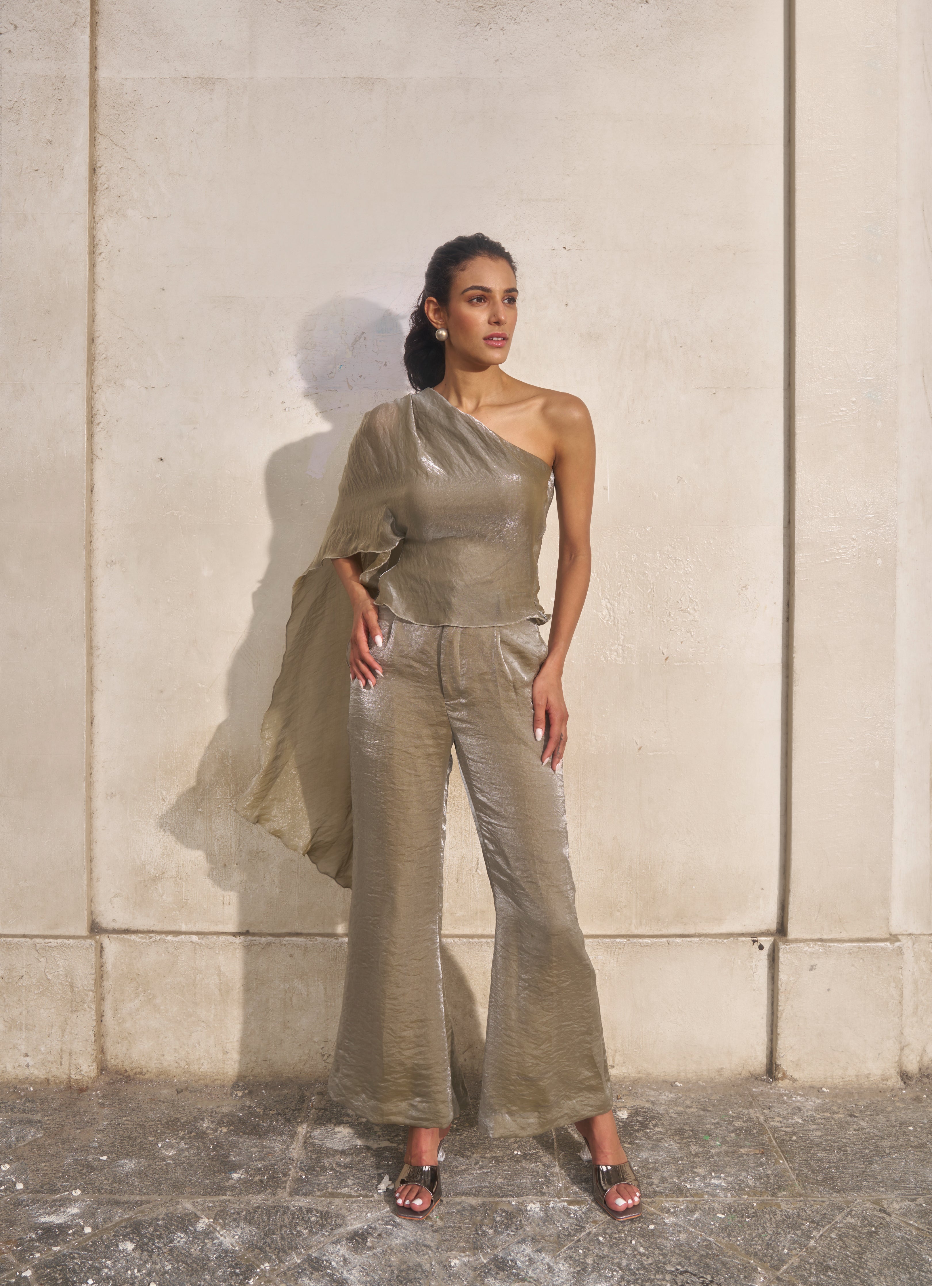 The Metallic Drape Coord Set