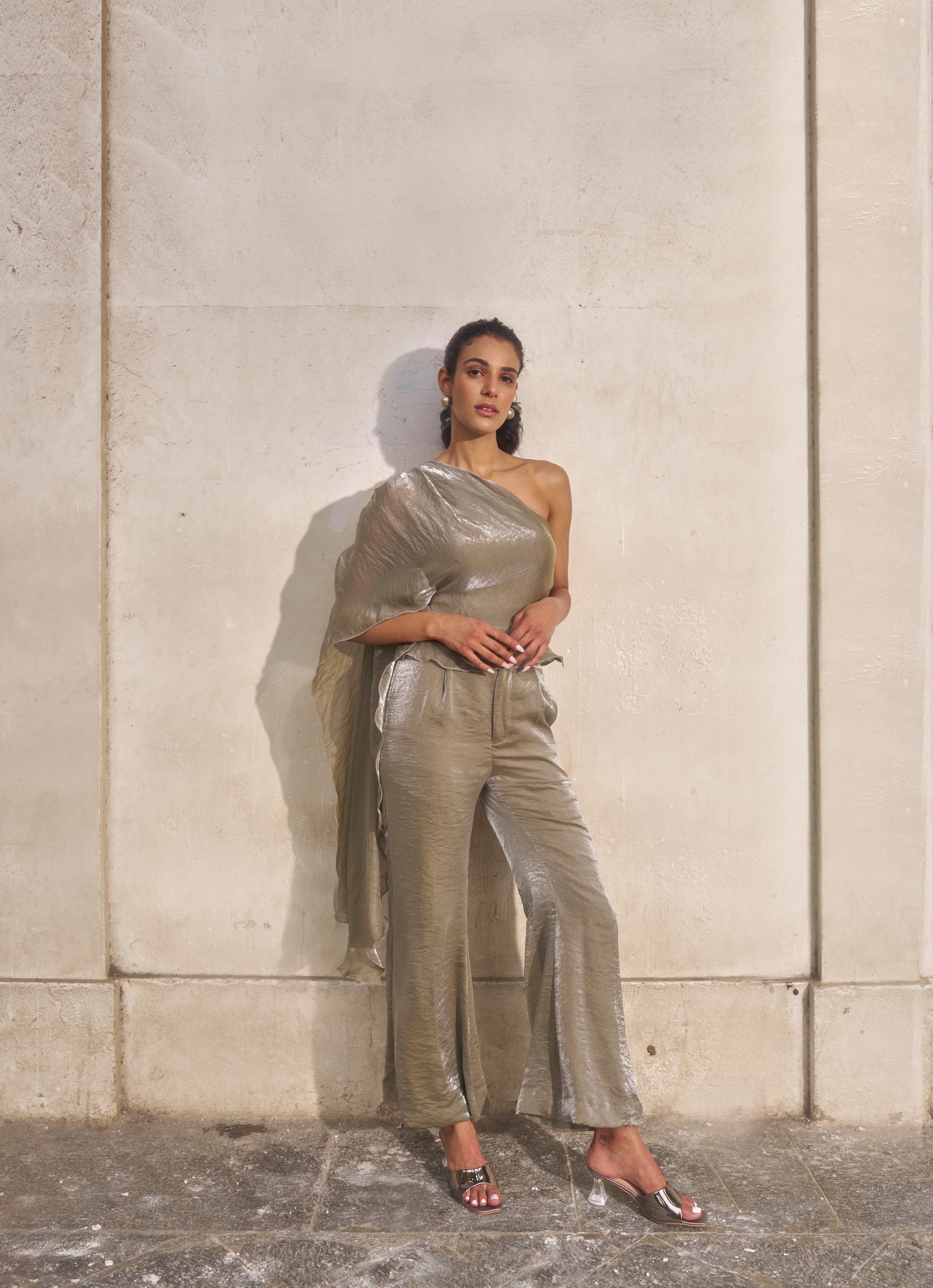 The Metallic Drape Coord Set