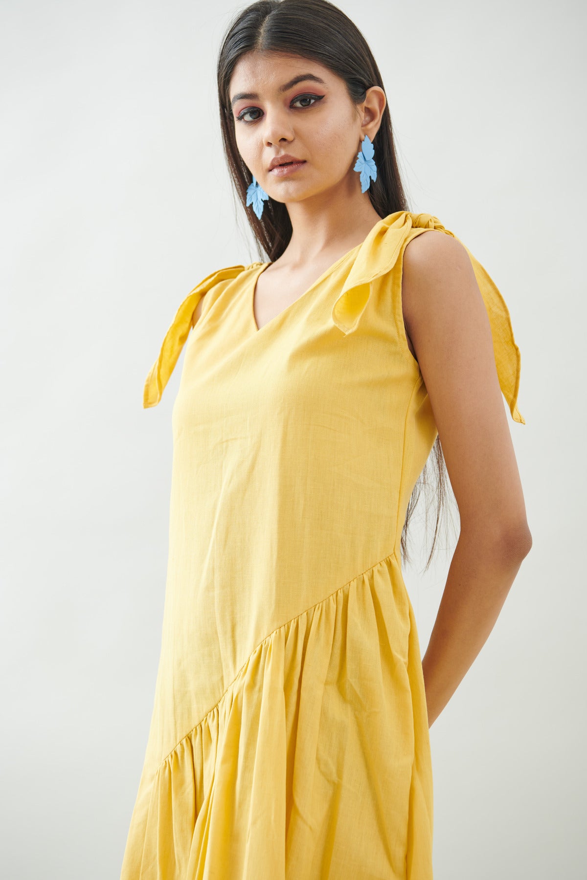 SUNSHINE YELLOW MIDI DRESS (CB010)