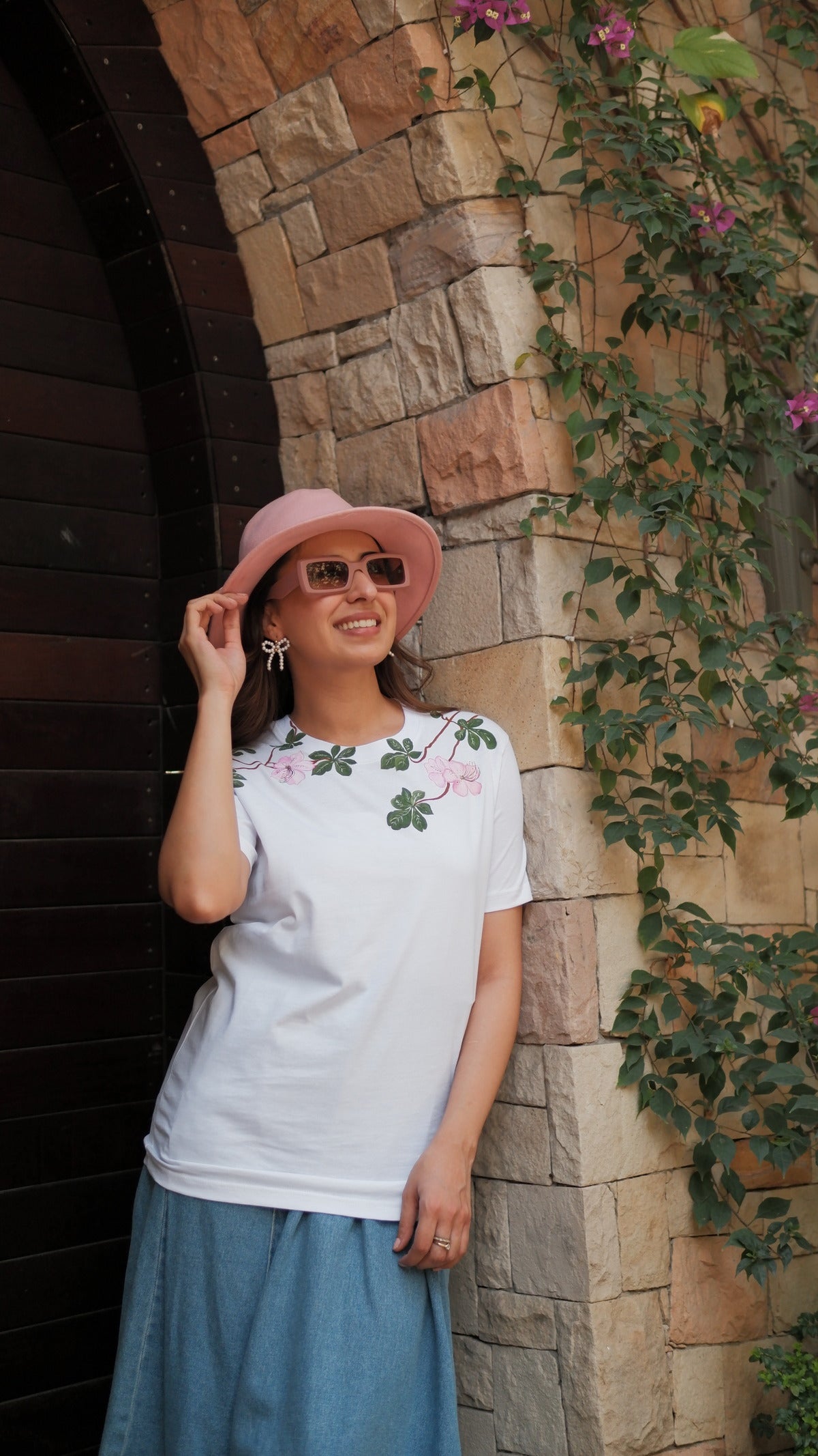 FLORAL HANDPAINTED TSHIRT