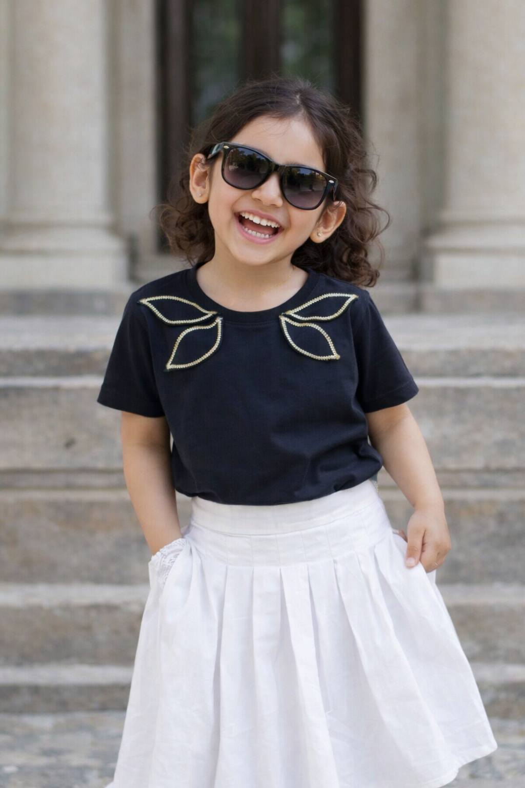 Black Winged Tshirt (Only for kids)