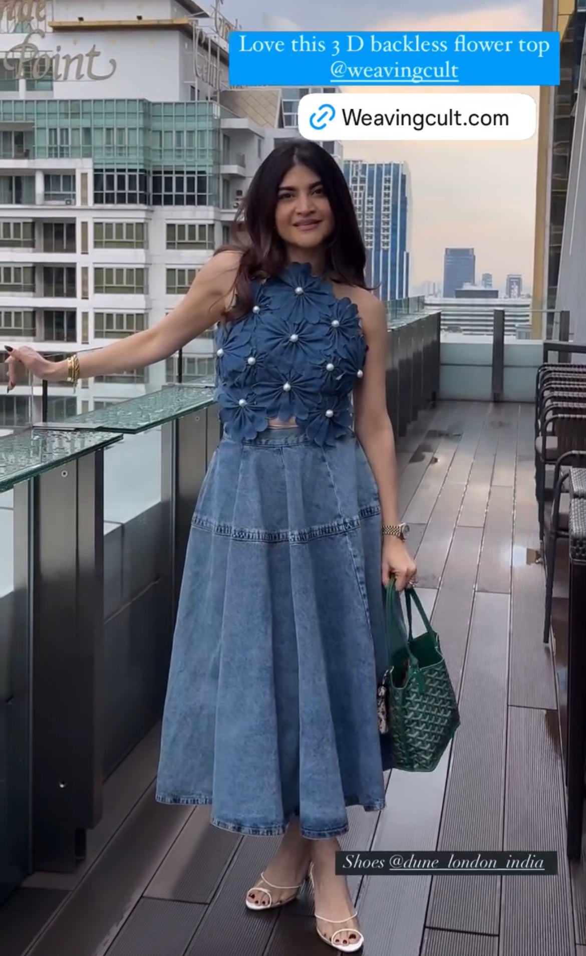 Halter Neck 3D Flower Top