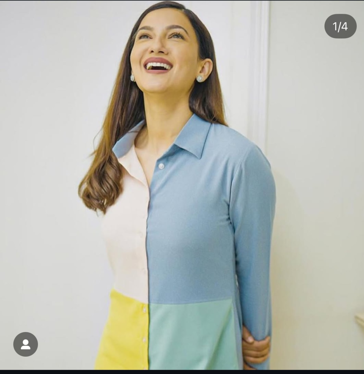 COLOUR BLOCK FUN SHIRT DRESS