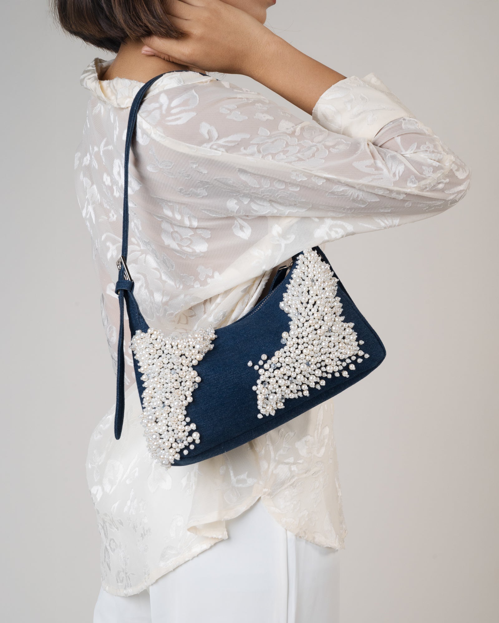 Pearl Embroidered Sling