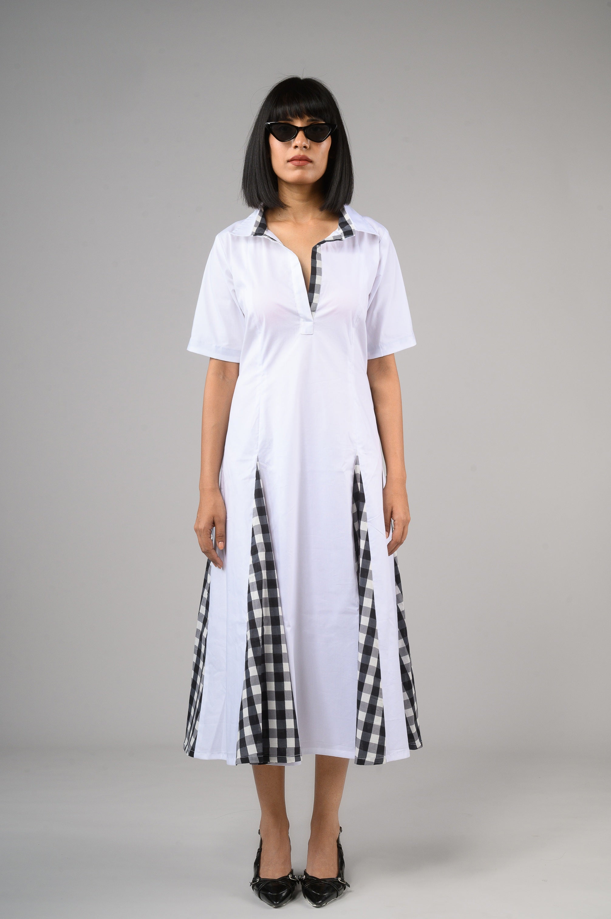 Checkmate Cotton Midi