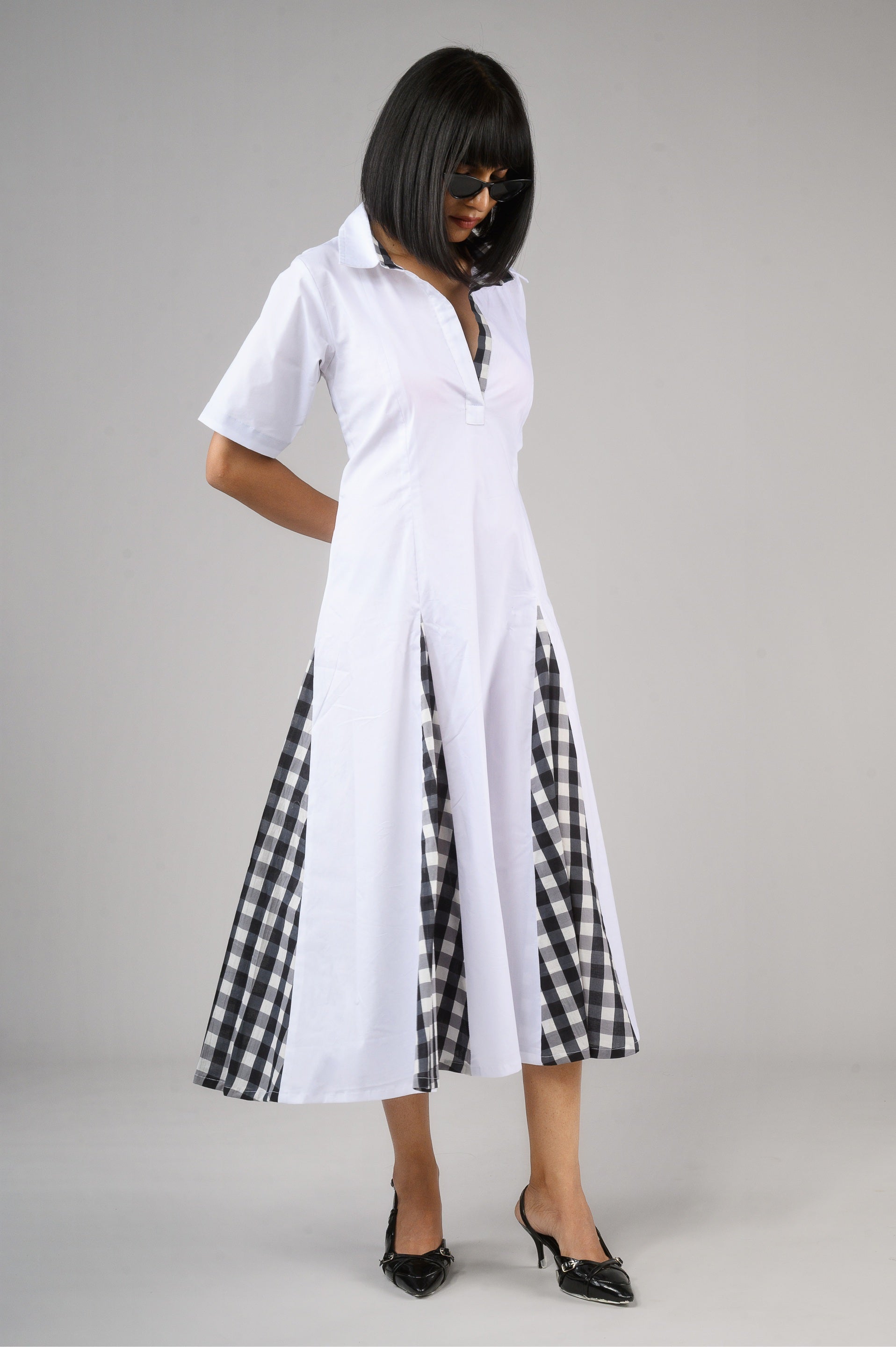 Checkmate Cotton Midi