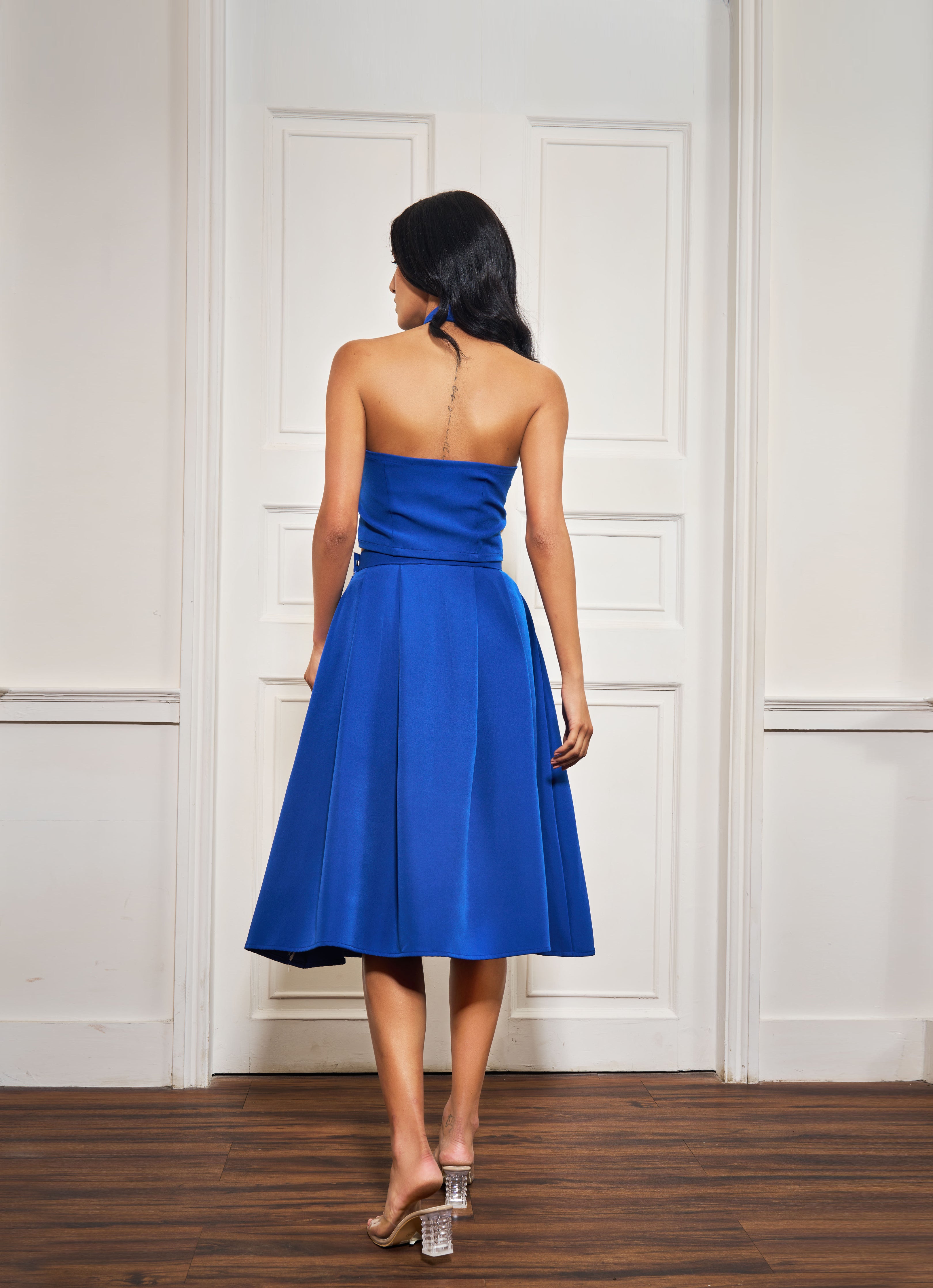 Royal Rosé Vest With Skirt