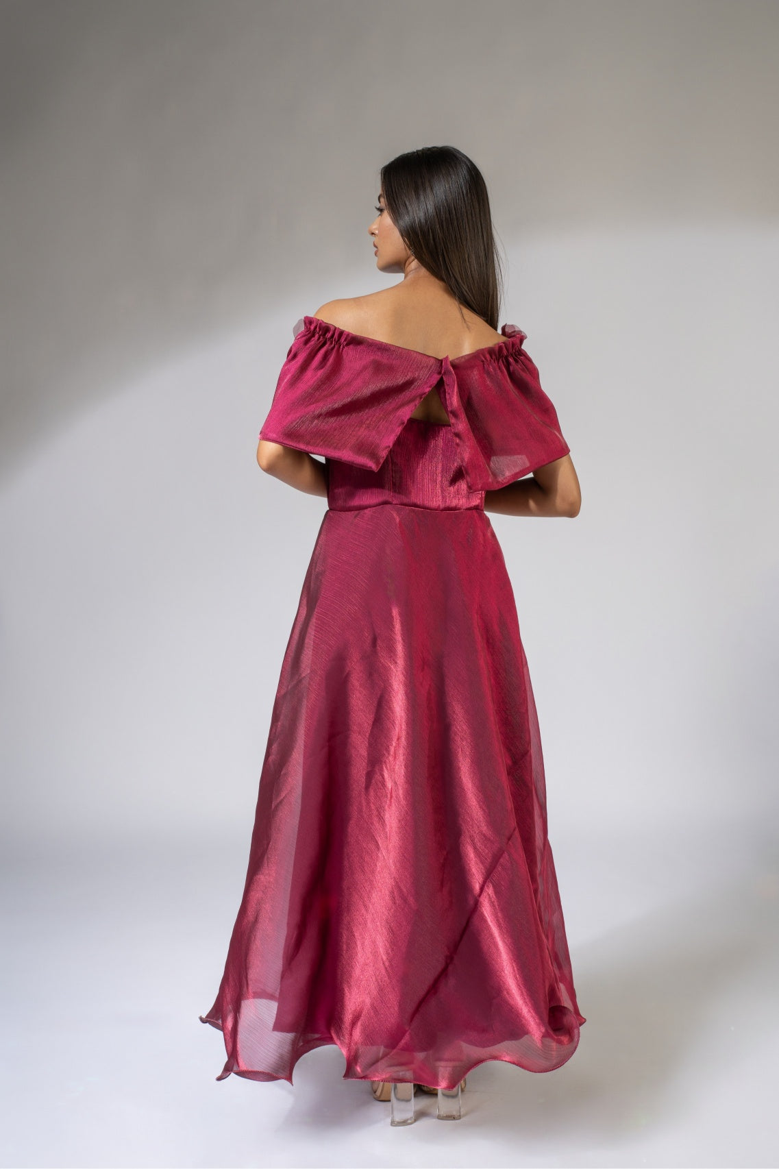 Red Scarlet Organza Gown