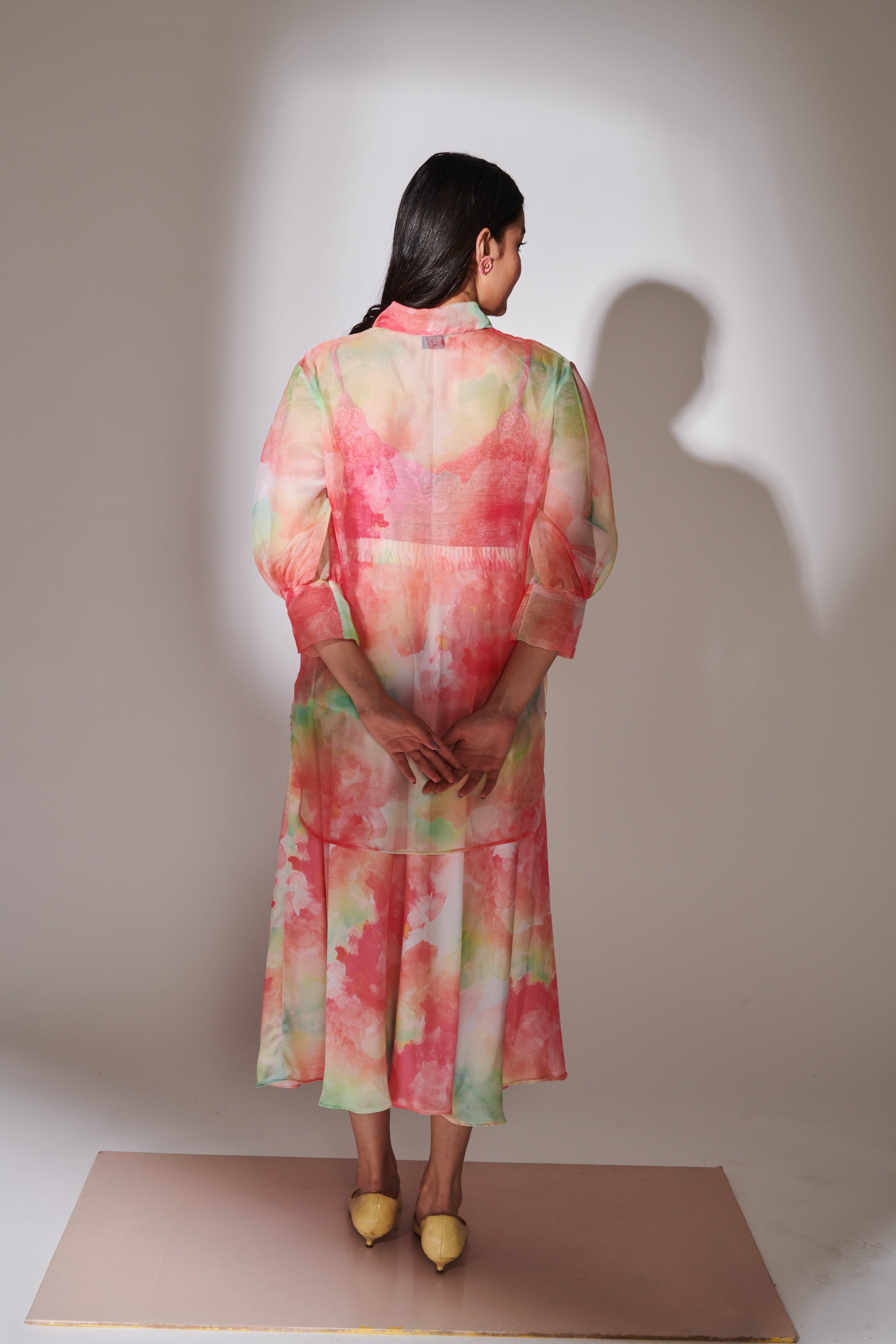 WEAVING CULT TIE DYE PRINTED COORD SET