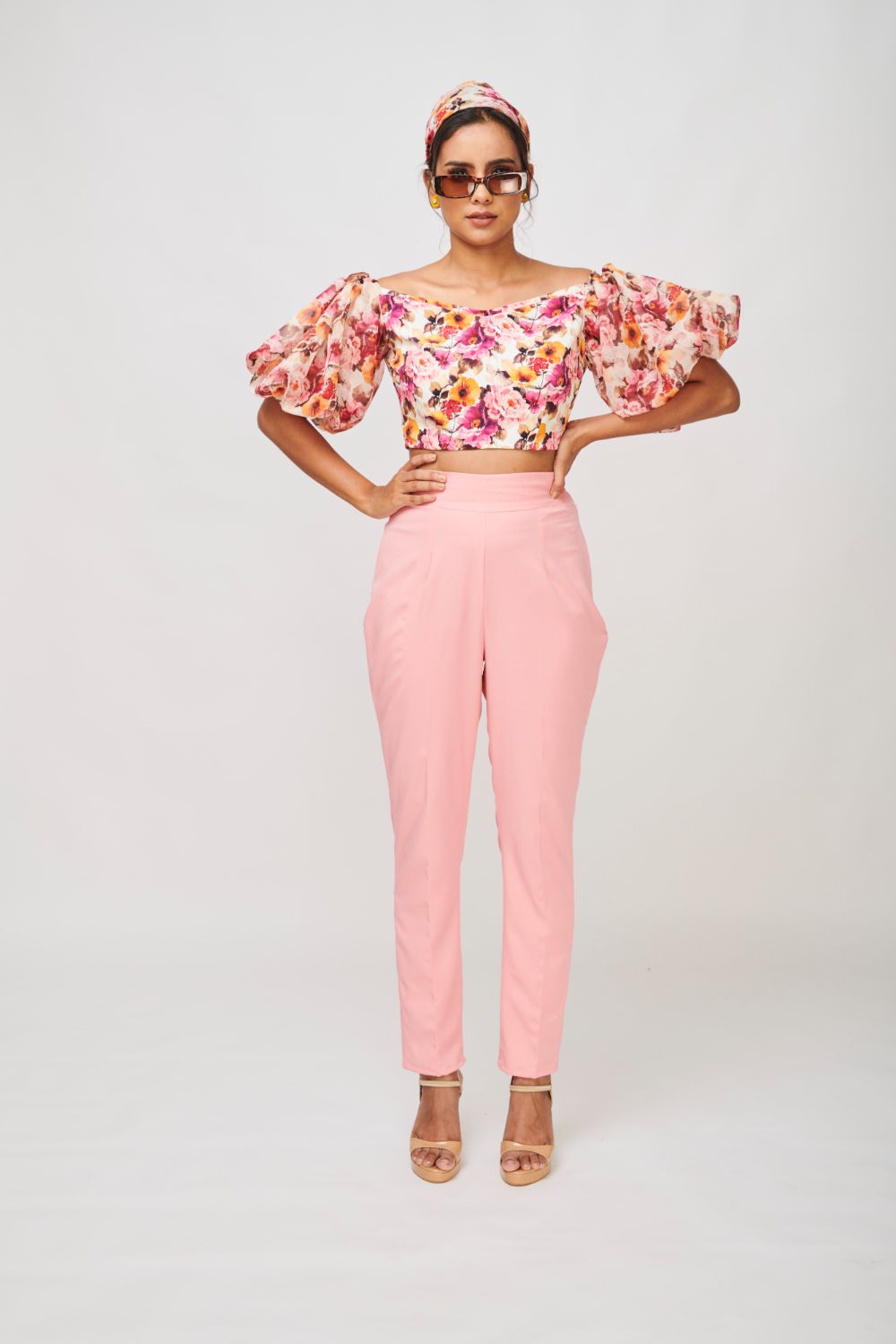 CALIFORNIA DREAMING BALLOON CROPPED TOP