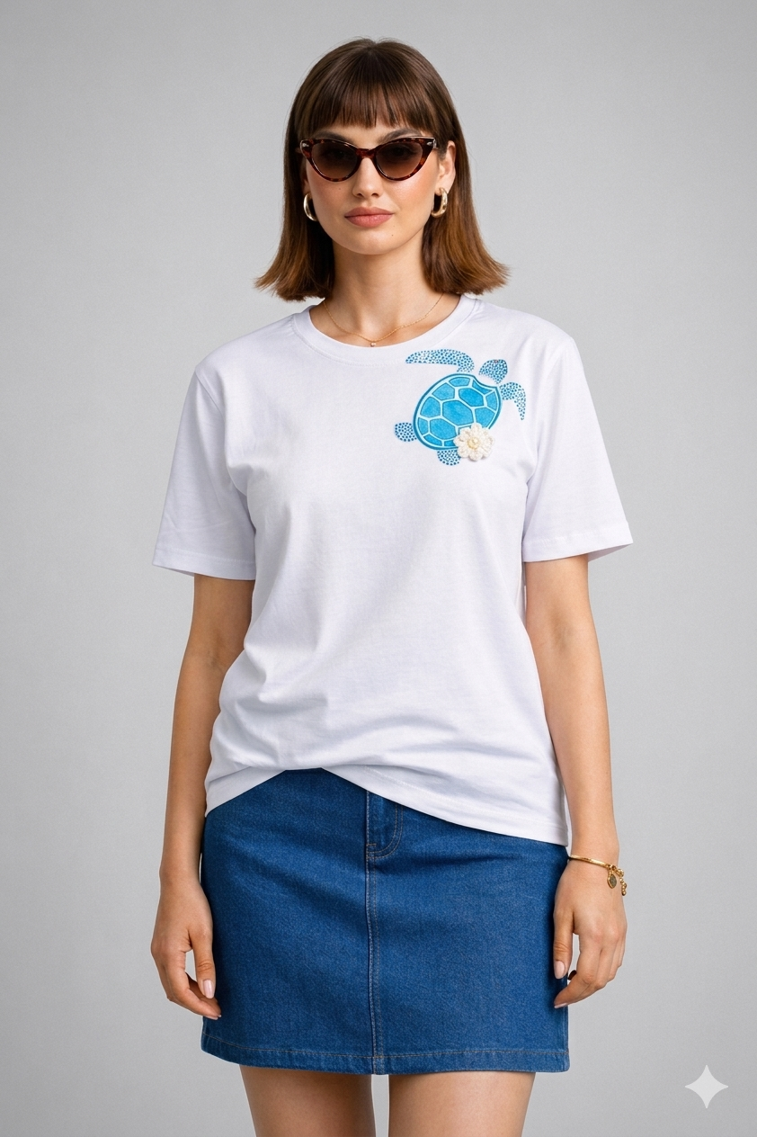 Turtle Bloom Tee