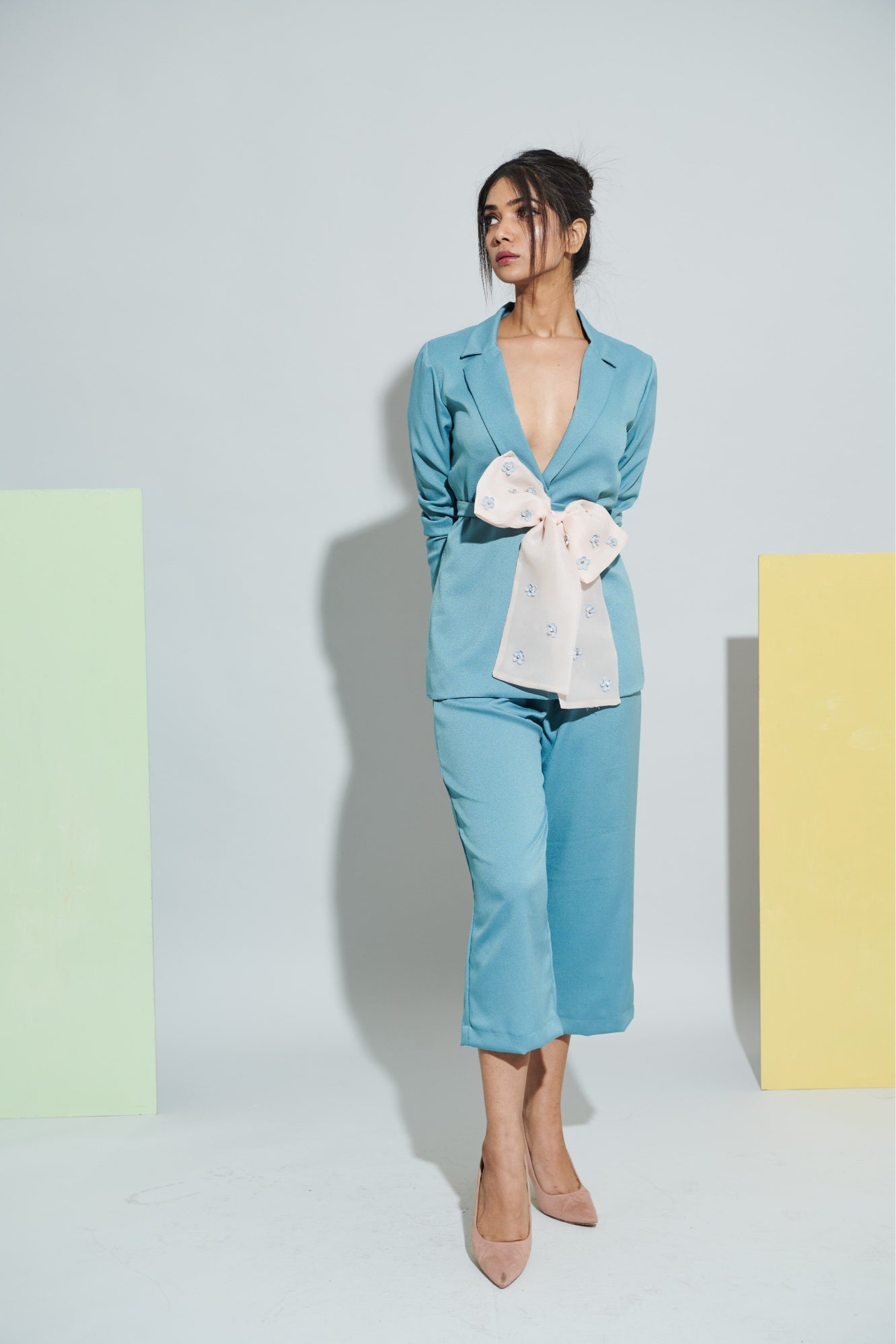 Blue Bow Blazer Cord-set