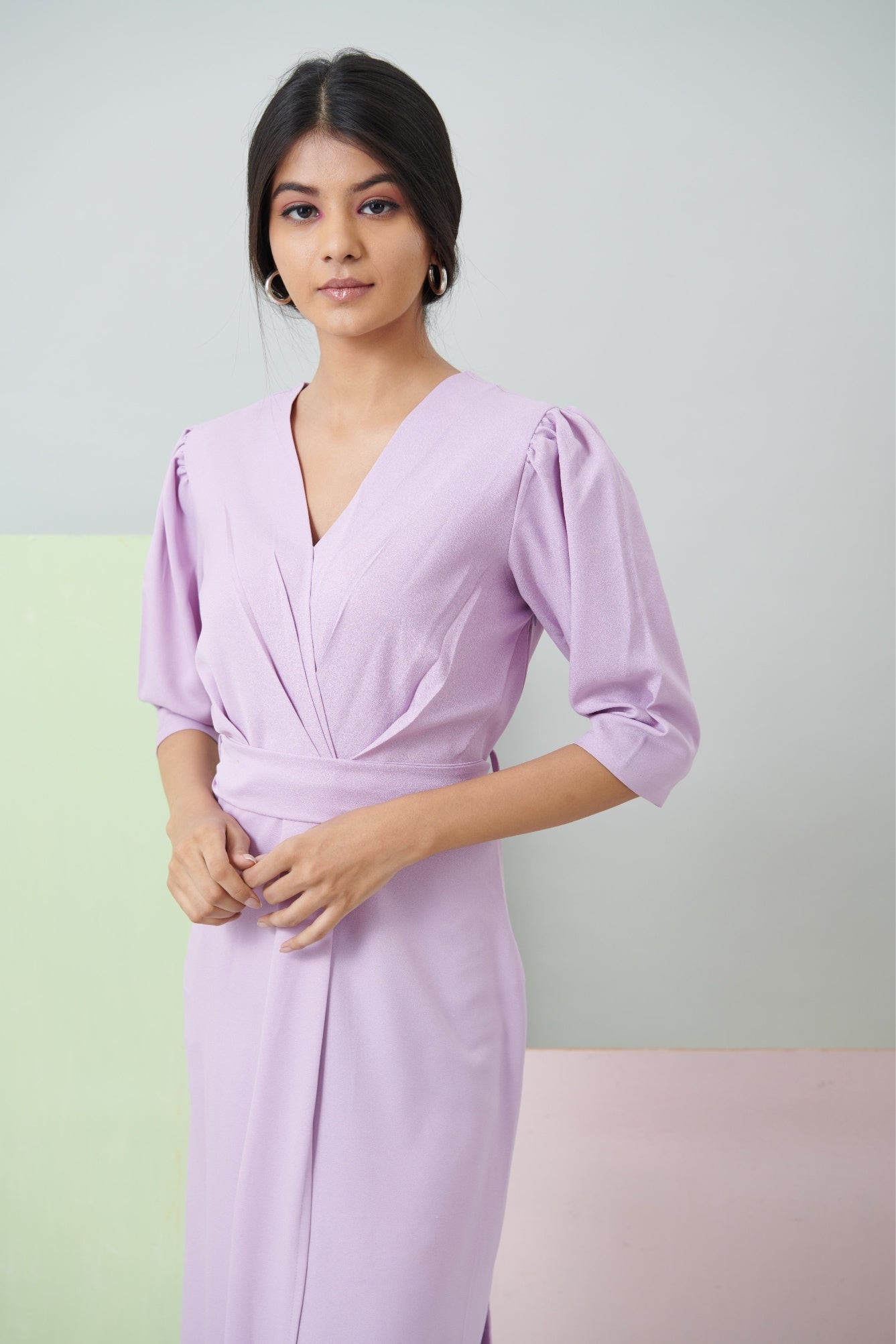 Lilac Grace Wrap Dress