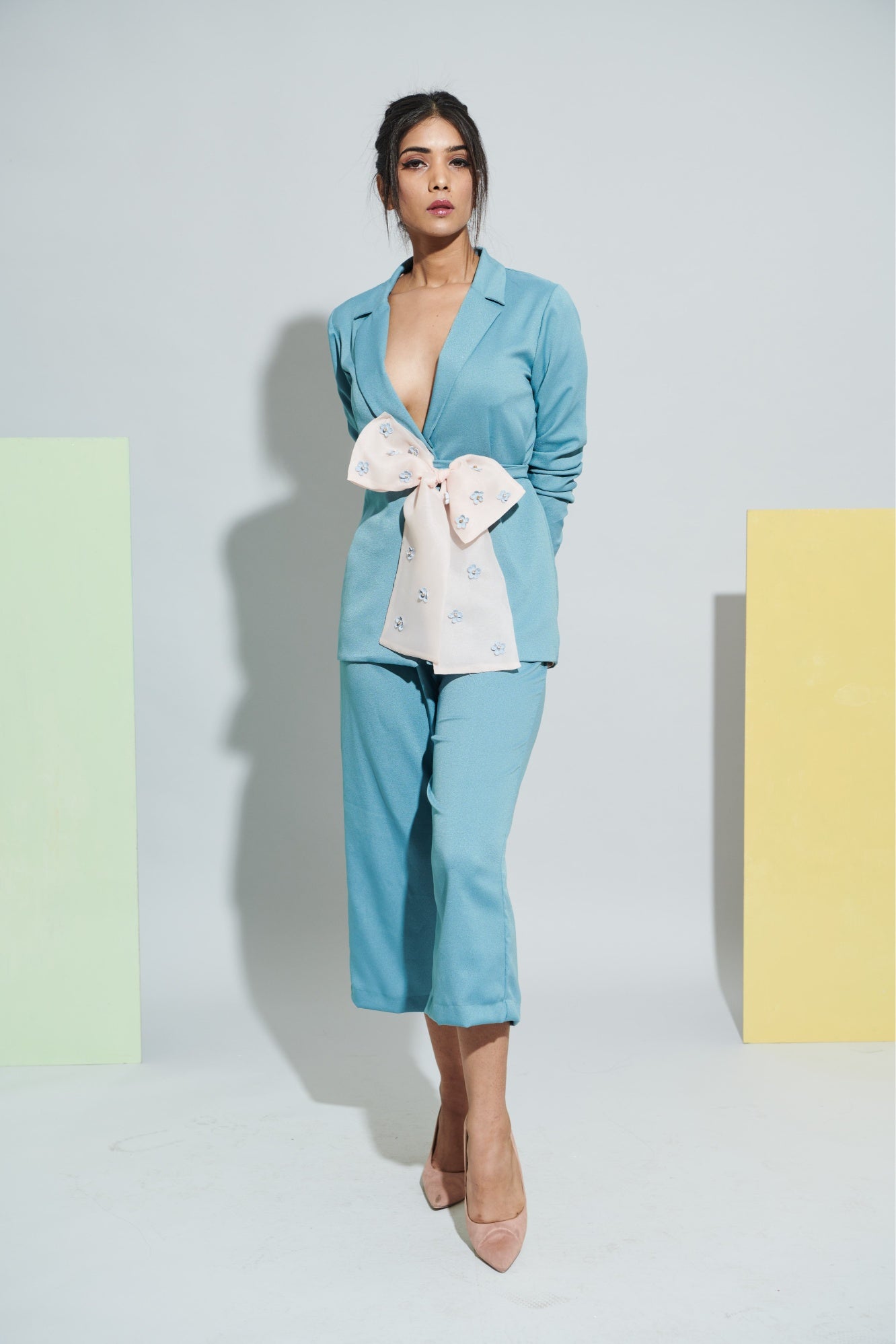 Blue Bow Blazer Cord-set