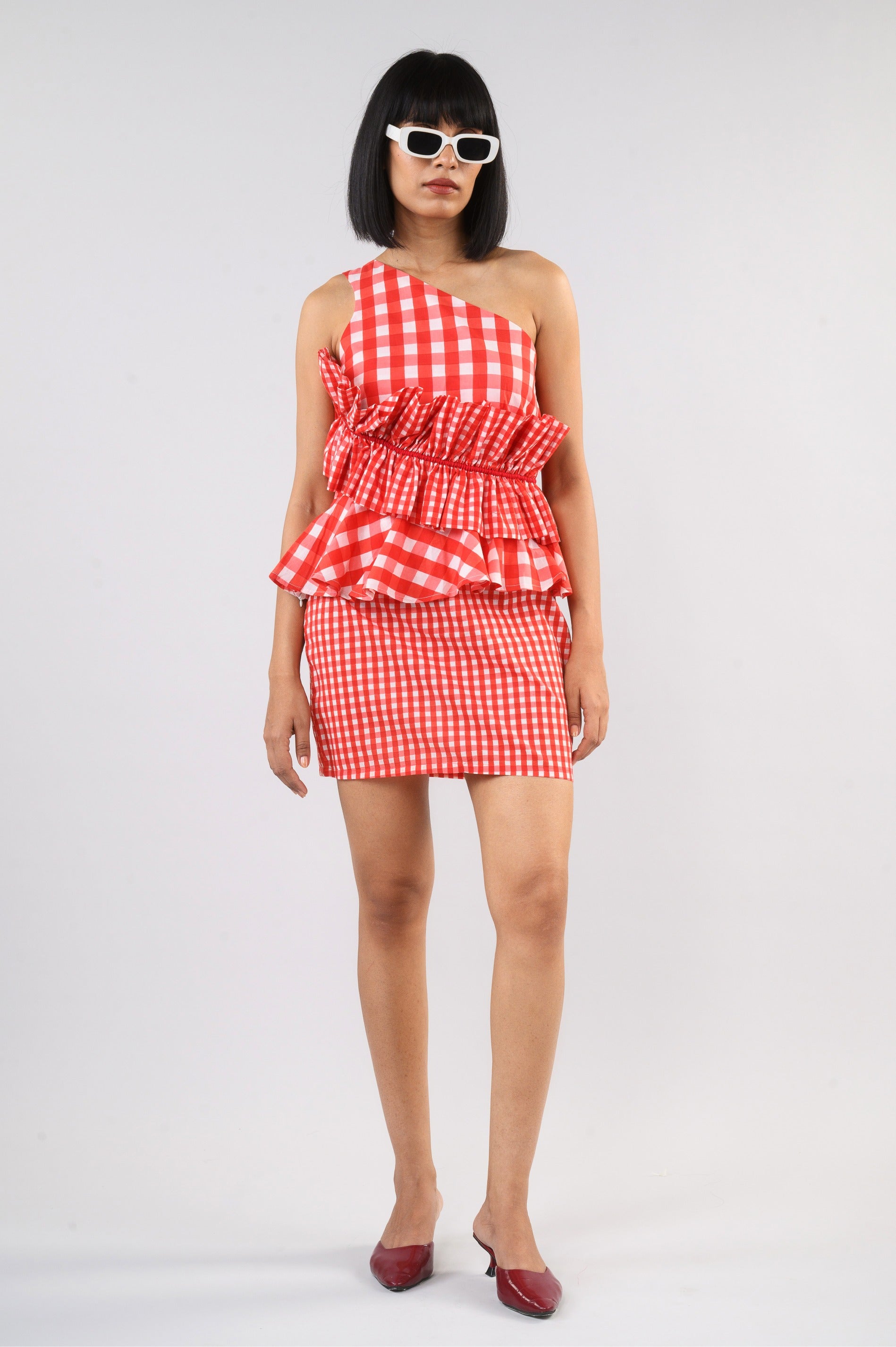 Gingham Cascade Coord